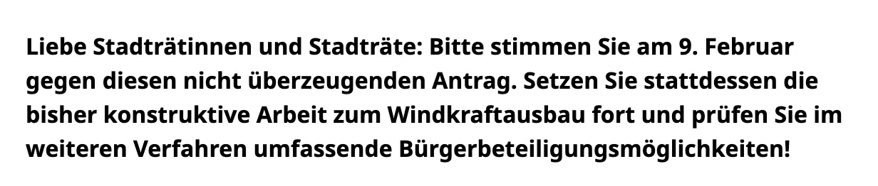 🖕Das war unser erfolgreicher Appell an die Gemeinderatsmitglieder 🖕